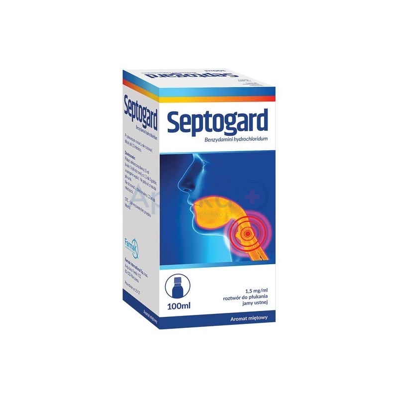 Septogard 1,5 mg/ml roztwór do płukania jamy ustnej 100 ml