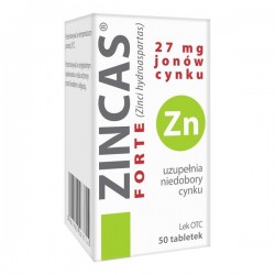 Zincas forte 27 mg jonów cynku tabletki 50tabl.