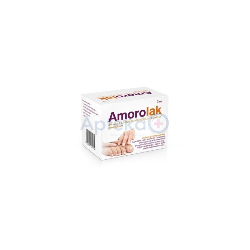 Amorolak 50 mg/ml lakier do paznokci leczniczy 3g