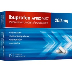 Ibuprofen Apteo Med 200mg tabletki powlekane 12tabl.