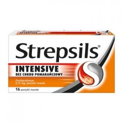 Strepsils Intensiv bez cukru 8,75 mg tabletki do ssania 16 tabl.