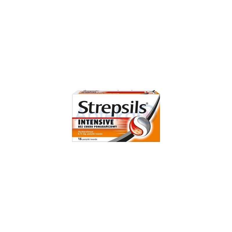 Strepsils Intensiv bez cukru 8,75 mg tabletki do ssania 16 tabl.