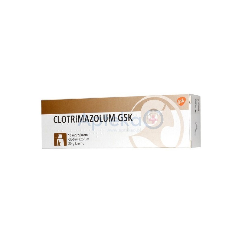 Clotrimazolum GSK 10mg/g krem do stosowania zewnętrznego 20g