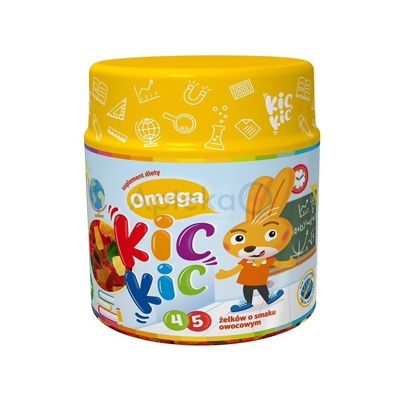 Omega Kic Kic żelki o smaku owocowym 45szt.