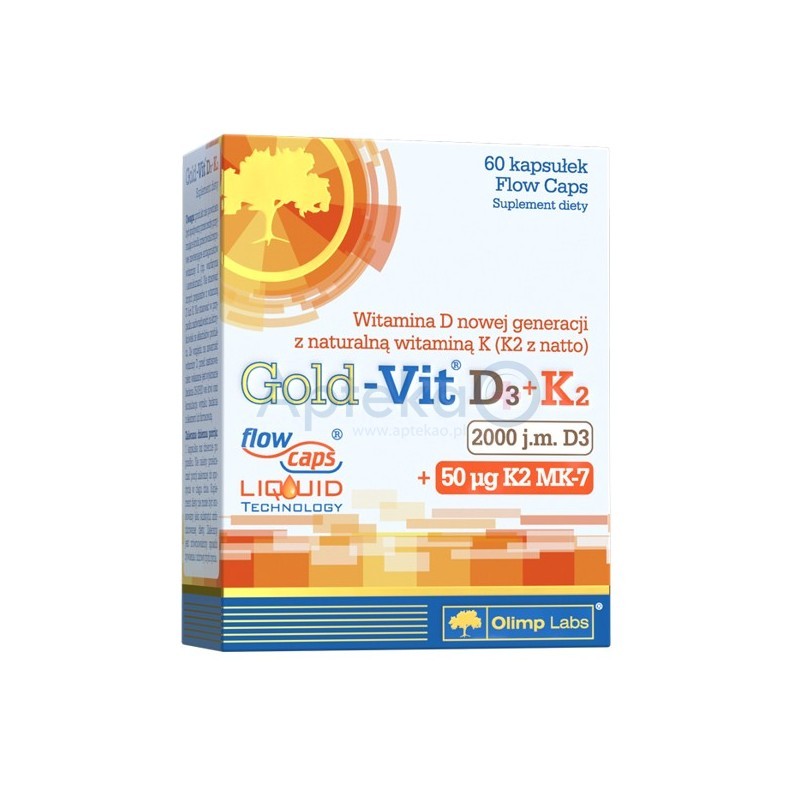 Gold-Vit D3+K2 60 kapsułek