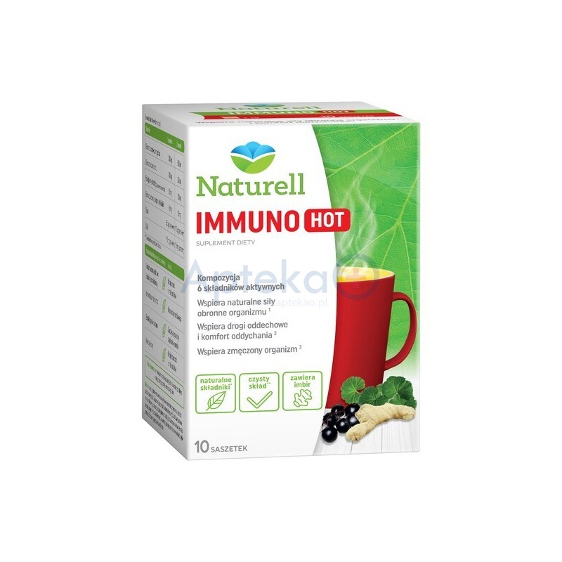 Naturell Immuno HOT proszek w saszetkach 10 sasz.