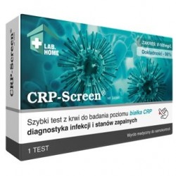  CRP-Screen Test z krwi do badania poziomu białka CRP, diagnostyka infekcji i stanów zapalnych 1szt.