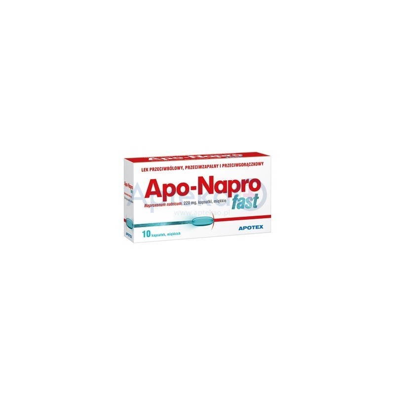 Apo-Napro Fast 220 mg kapsułki miękkie 10kaps.