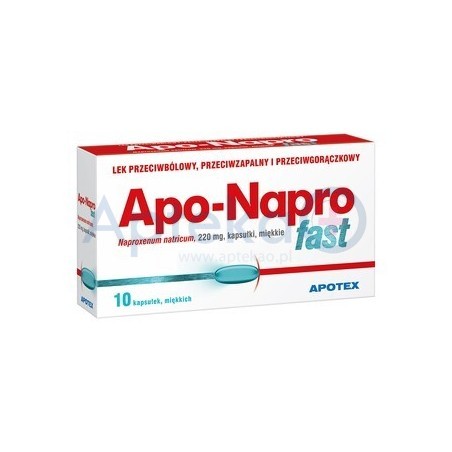 Apo-Napro Fast 220 mg kapsułki miękkie 10kaps.
