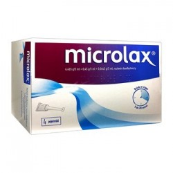 Microlax 4,465 g+0,0645 g+0,45 g roztwór doodbytniczy 4szt.