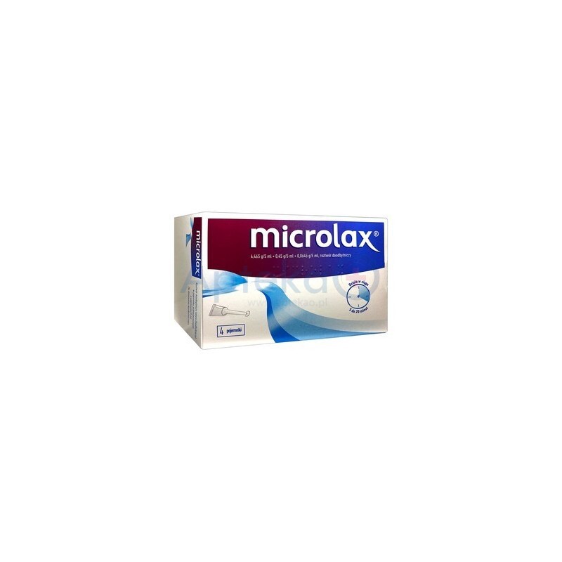 Microlax 4,465 g+0,0645 g+0,45 g roztwór doodbytniczy 4szt.