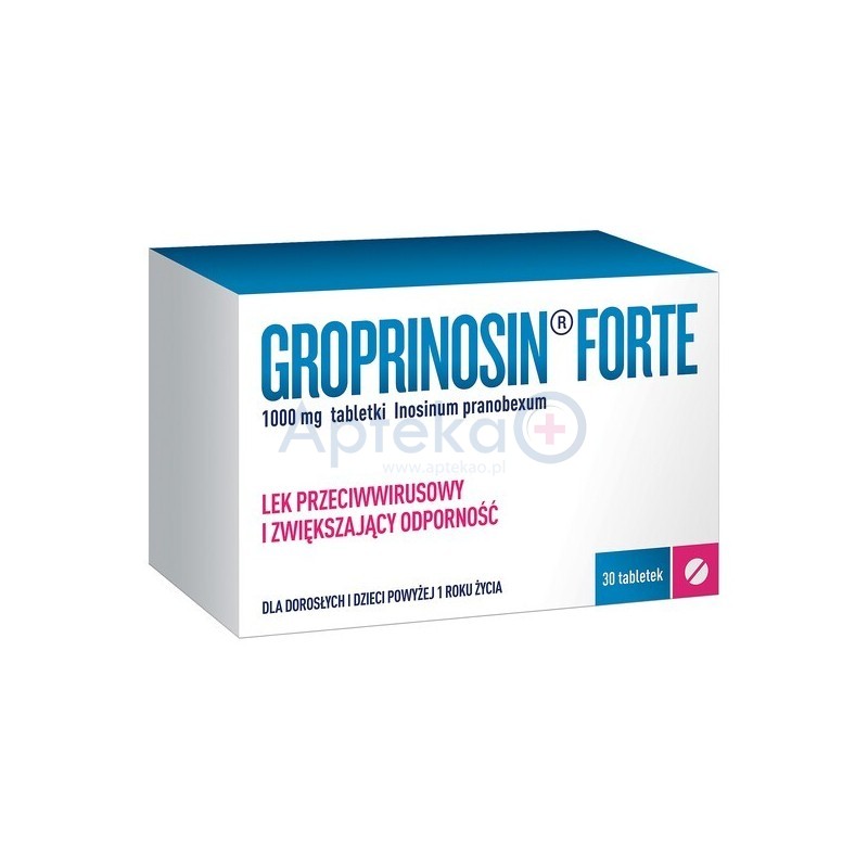 Groprinosin Forte 1000mg tabletki 30 tabl. 