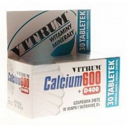 Vitrum Calcium 600 + 400 Vit. D3 tabletki 30 tabl.