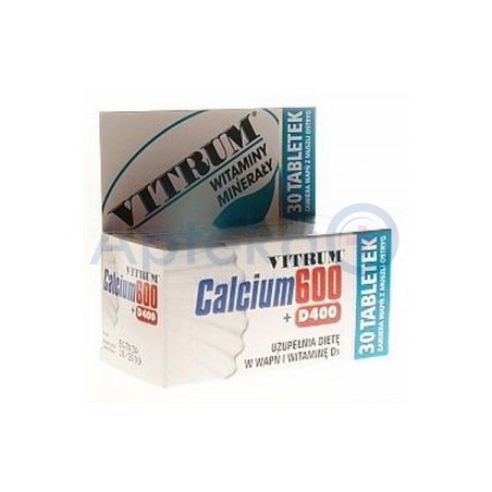 Vitrum Calcium 600 + 400 Vit. D3 tabletki 30 tabl.