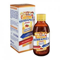 Herbapect junior syrop o smaku malinowym 100 ml