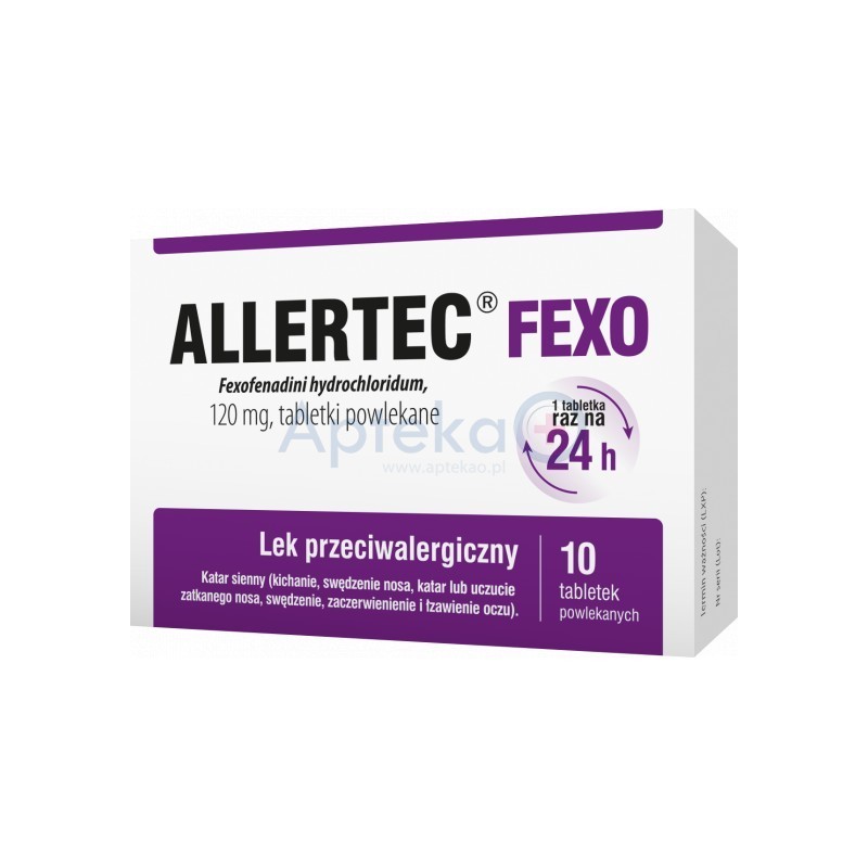 Allertec Fexo120 mg tabletki  powlekane 10 tabl.