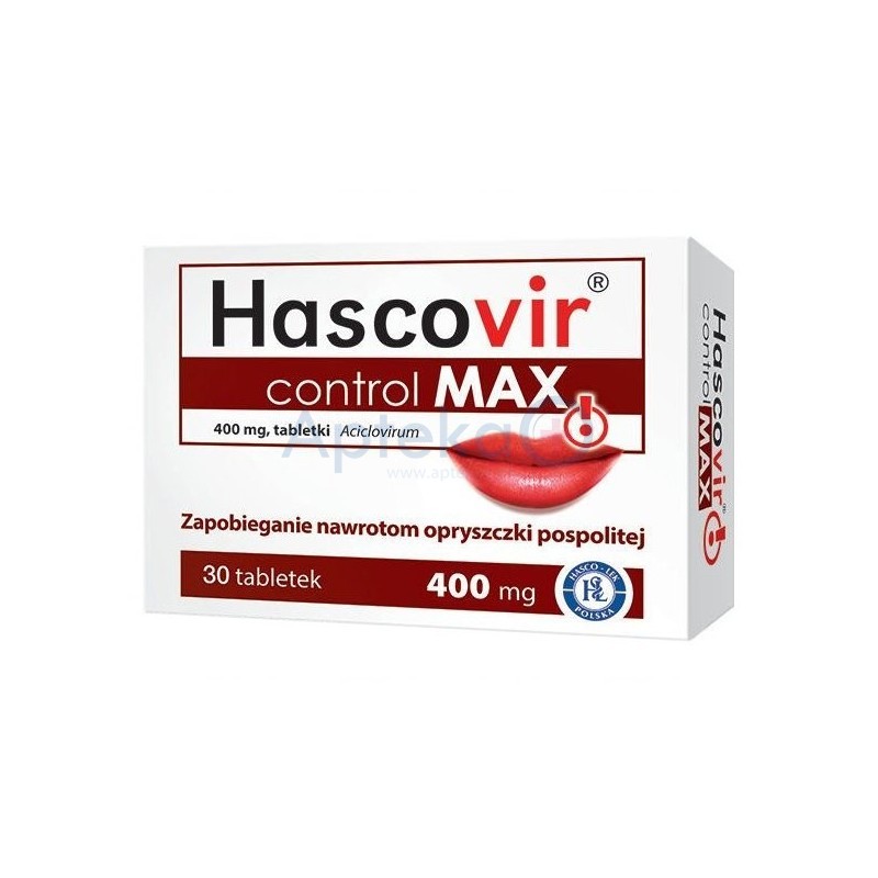 Hascovir Control Max 400mg tabletki 30 tabl.