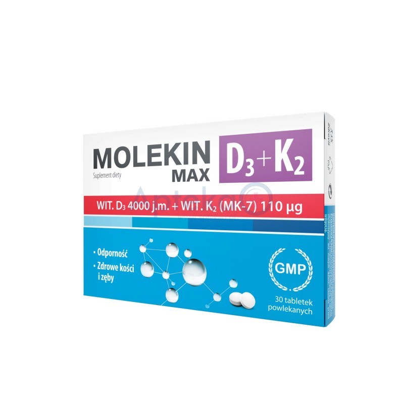 Molekin D3+K2 Max tabletki powlekane 30 tabl.