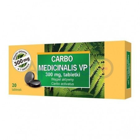 Carbo medicinalis VP 300 mg  tabletki 20 tabl.