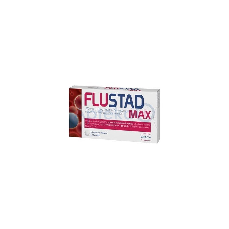 Flustad Max 400 mg+10 mg tabletki powlekane 10tabl.