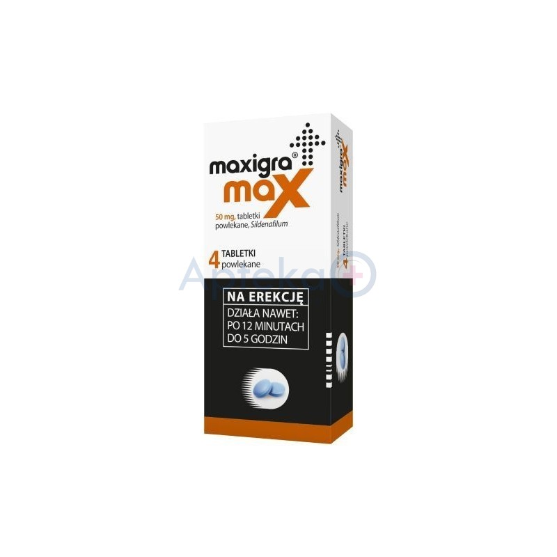Maxigra Max 50 mg tabletki powlekane 4 tabl.