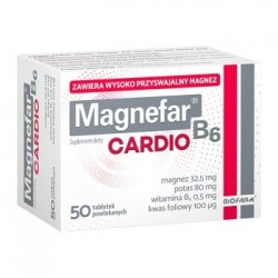 Magnefar B6 Cardio tabletki 50 tabl.