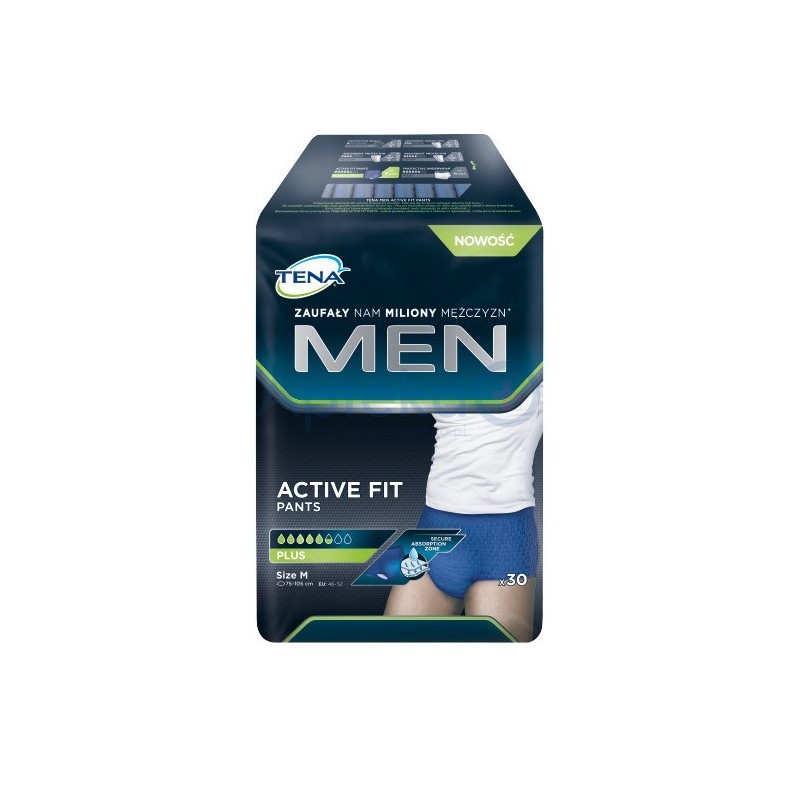 Tena Men Pants Plus Medium majtki chłonne dla mężczyzn (roz. 46-52) 30 szt.