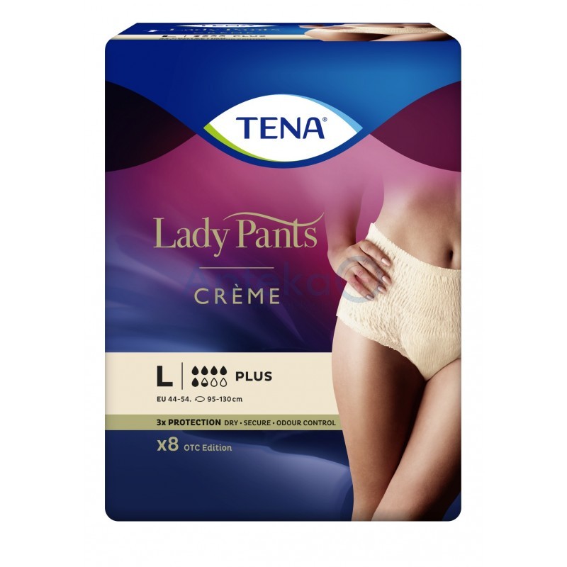 Tena Lady Pants Plus Large majtki chłonne dla kobiet (roz. 44-54) 8 szt.