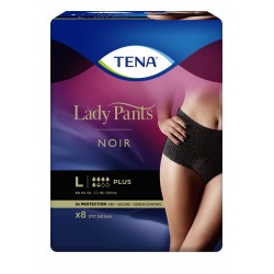 Tena Lady Pants Plus Large Noir majtki chłonne dla kobiet (roz. 44-54) 8 szt.
