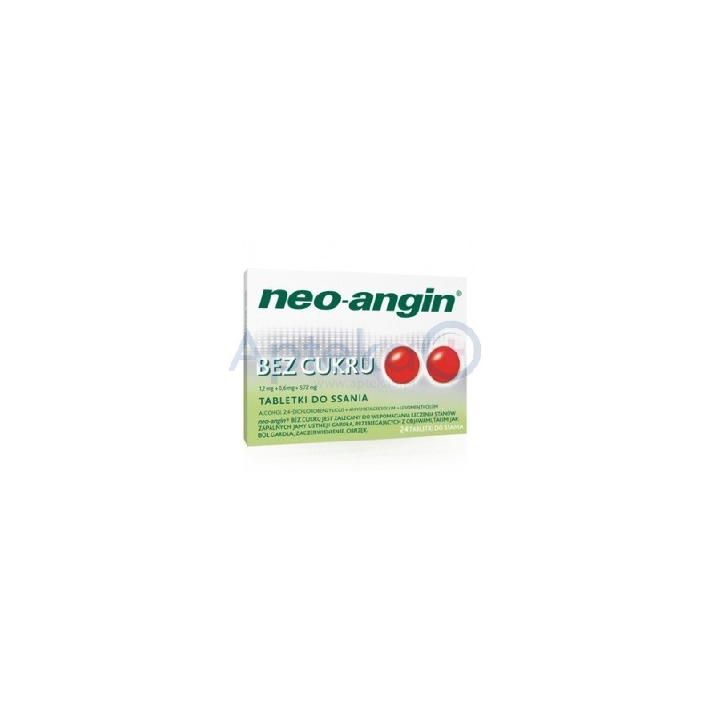 Neo-Angin bez cukru tabletki 24 tabl.