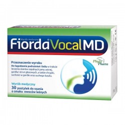 Fiorda Vocal MD pastylki do ssania o smaku owoców leśnych 30 past.
