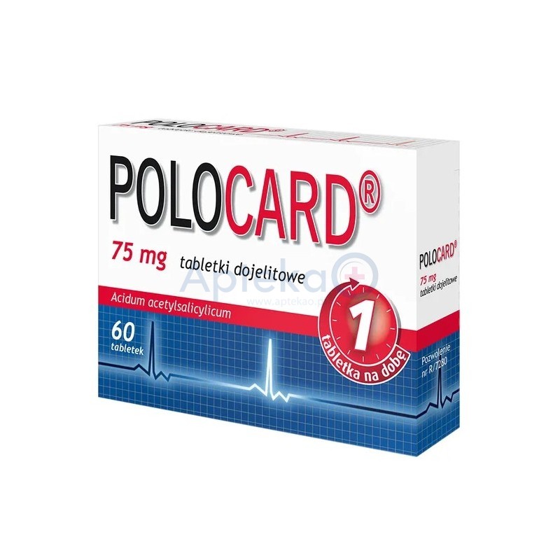 Polocard 75 mg tabletki dojelitowe 60 tabl.