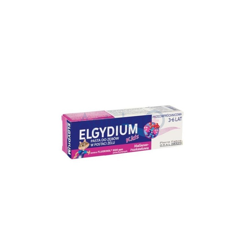 Elgydium Kids pasta do zębów malinowo-truskawkowa 50ml