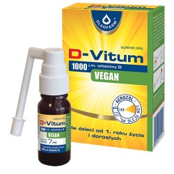 D-Vitum 1000 j.m. witaminy D VEGAN 7 ml