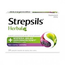Strepsils Herbal Bez Czarny...