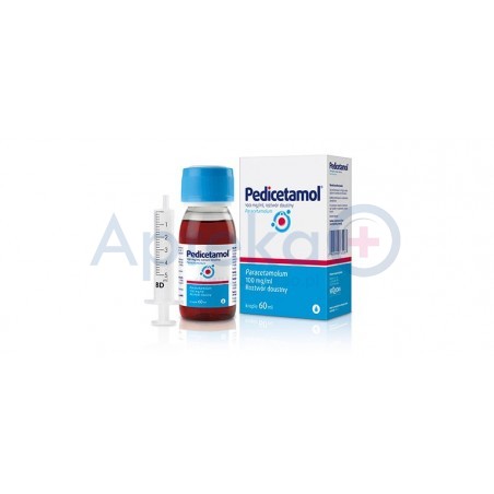 Pedicetamol 100mg/ml roztwór doustny 60ml ze strzykawką