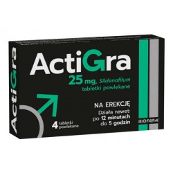 ActiGra 25mg tabletki 4tabl.