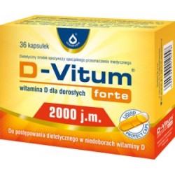 D-Vitum Forte Witamina D3 2000 j.m. kapsułki 36 kaps.
