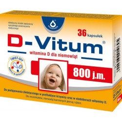 D-Vitum witamina D3 800 j.m. kapsułki twist-off 48 kaps.