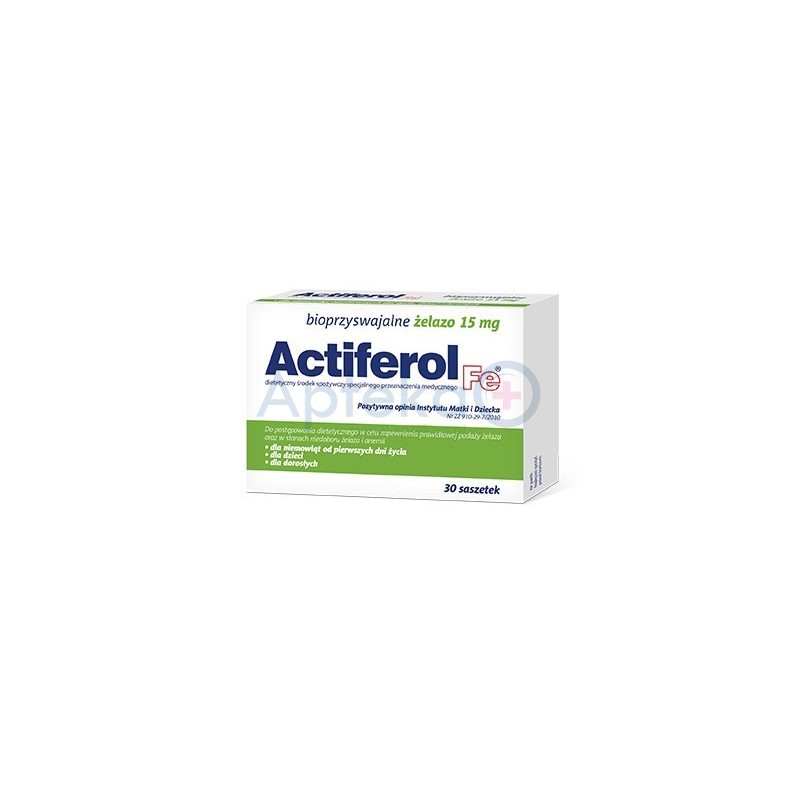 Actiferol Fe bioprzyswajalne żelazo 15 mg 30 saszetek