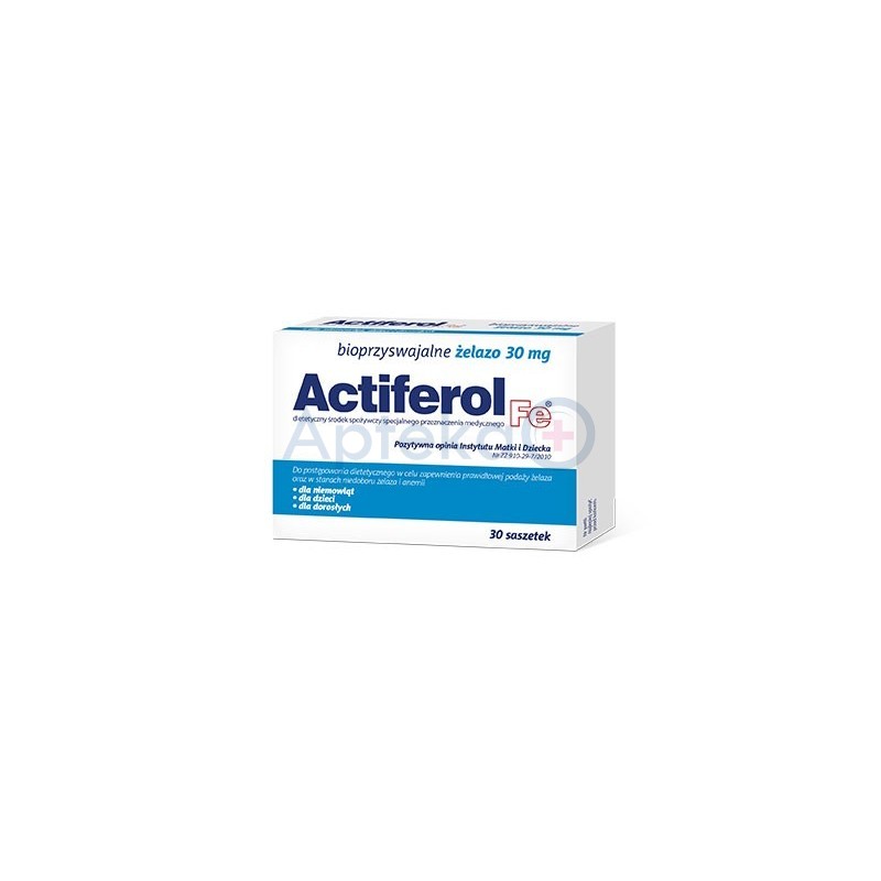 Actiferol Fe bioprzyswajalne żelazo 30 mg 30 saszetek
