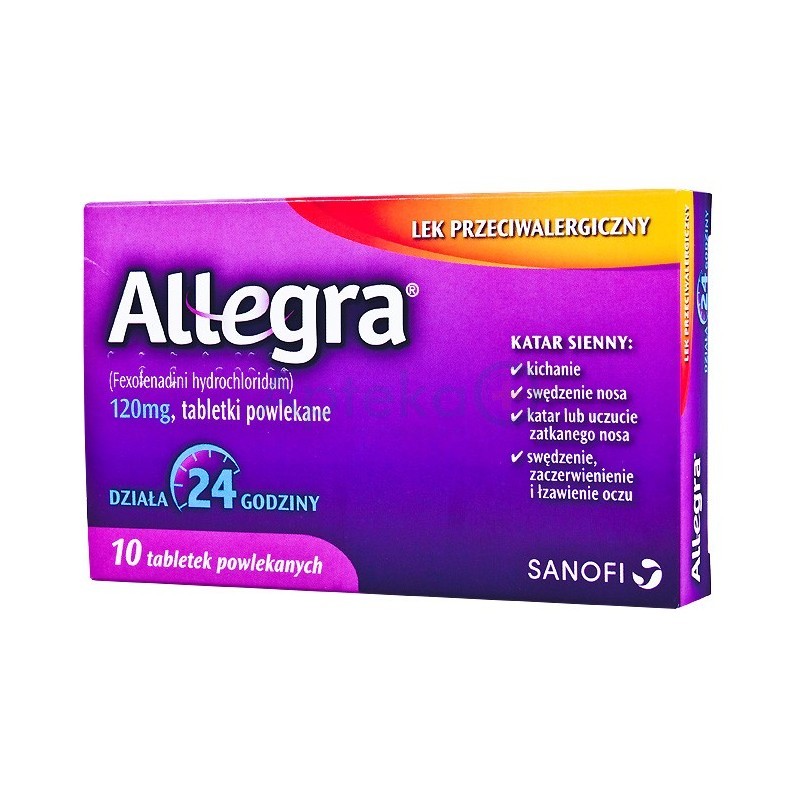 Allegra 120 mg tabl. 10 szt.