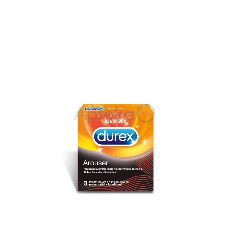 Durex Arouser prezerwatywy prążkowane 3 sztuki