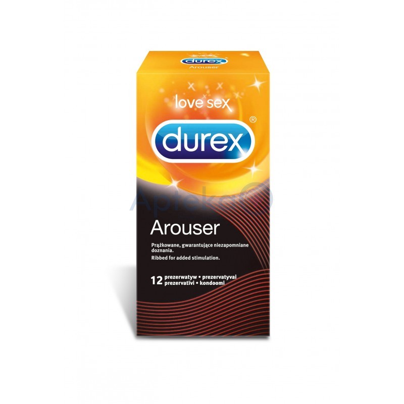 Durex Arouser prezerwatywy prążkowane 12 sztuk