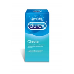 Durex Classic prezerwatywy ze środkiem nawilżającym 12 sztuk
