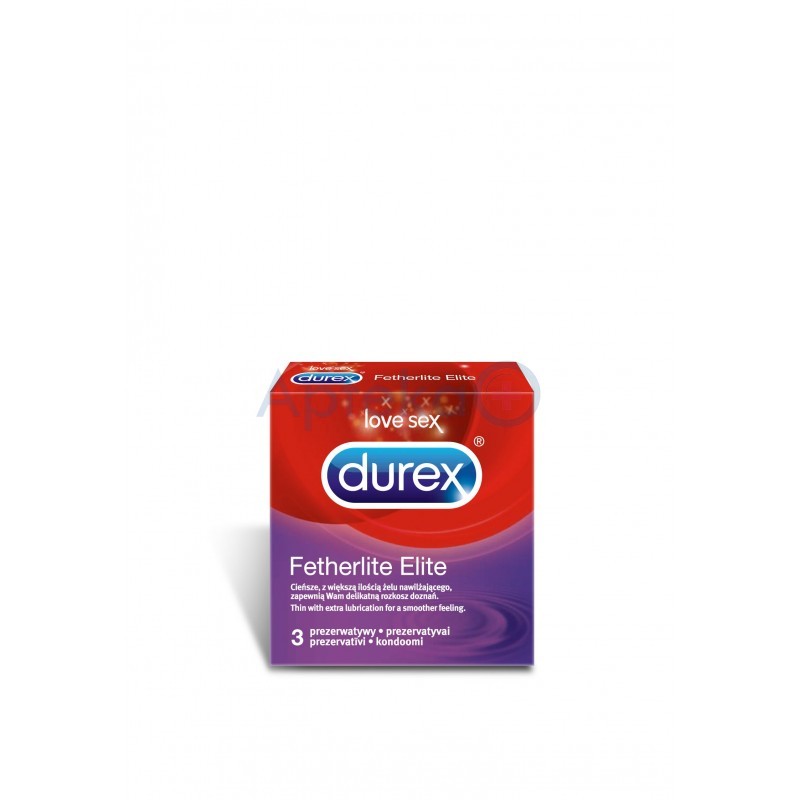 Durex Fetherlite Elite prezerwatywy ultracienkie 3 sztuki