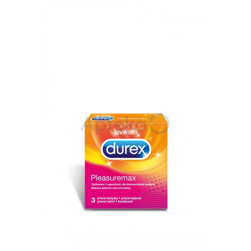 Durex Pleasuremax prezerwatywy prążkowane 3 sztuki