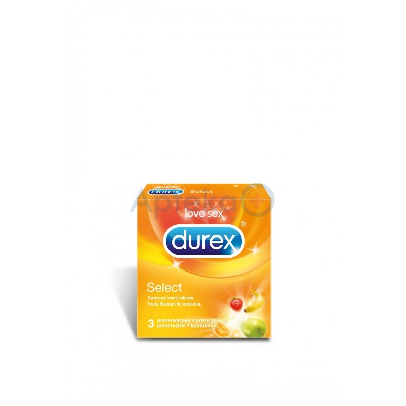 Durex Select prezerwatywy kolorowe i zapachowe 3 sztuki