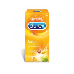 Durex Select prezerwatywy kolorowe i zapachowe 12 sztuk