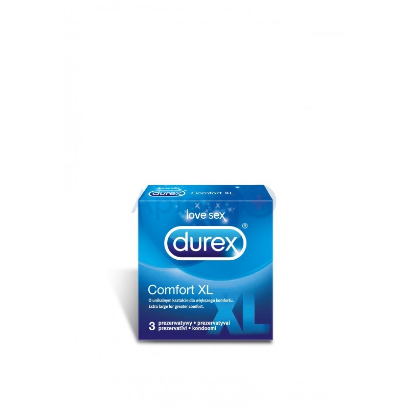 Durex Comfort XL prezerwatywy o unikalnym kształcie 3 sztuki
